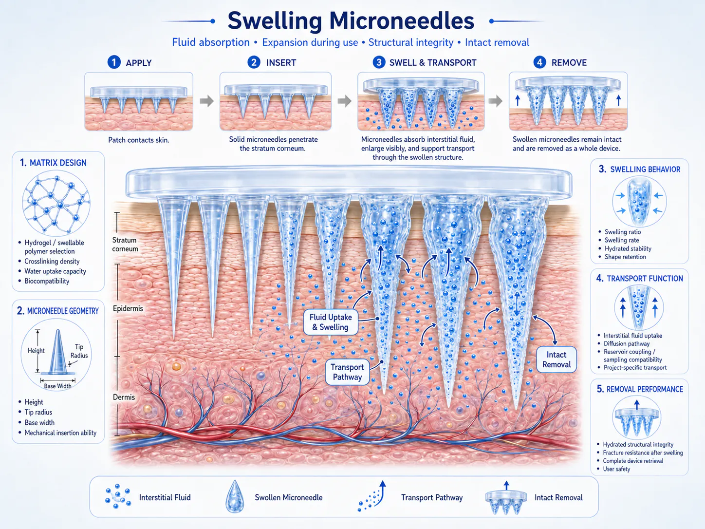 How Swelling Microneedles Work