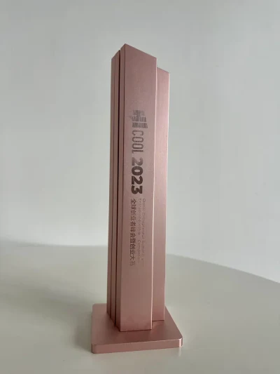 HICOOL 全球创业者大会优胜奖奖杯