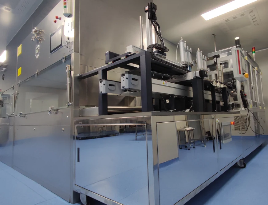 Microneedle process-development equipment at the Beijing integrated R&D base