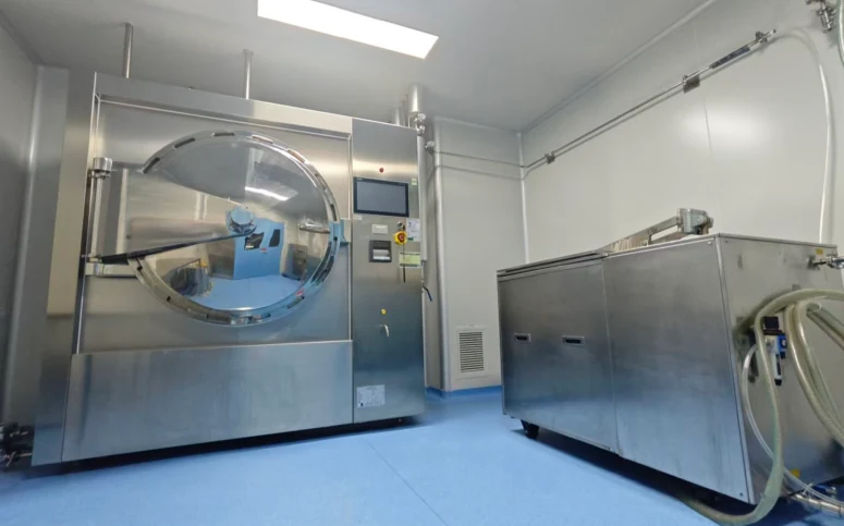 Supporting treatment equipment for the Beijing microneedle pilot line